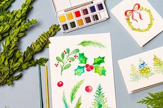 Watercolor Cards: Holiday Botanicals